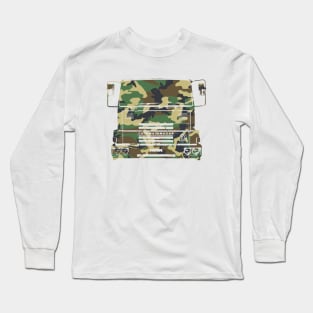 Bedford TM 1980s classic heavy lorry woodland camouflage Long Sleeve T-Shirt
